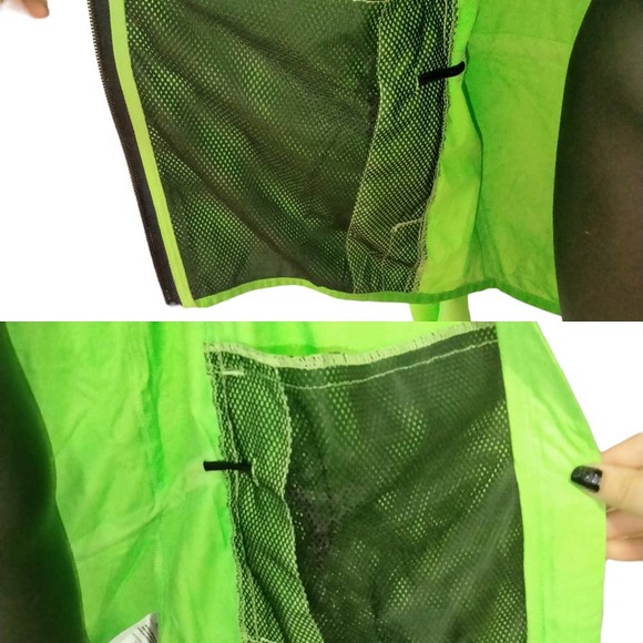 SILVINI Jacket VETTE Mens Neon Green Cycling Running Active Windbreaker NEW - Picture 8 of 12